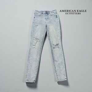 American Eagle Outfitters, Curvy High-Rise Jegging, Size 4 Regular, Blue